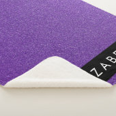 Lila Glitzer, Glitzer Hintergrund, Ihr Name Sherpadecke (3/4)