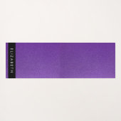 Lila Glitzer, Glitzer Hintergrund, Ihr Name Yogamatte (Rückseite (Horizontal))