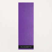 Lila Glitzer, Glitzer Hintergrund, Ihr Name Yogamatte (Vorderseite)