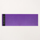 Lila Glitzer, Glitzer Hintergrund, Ihr Name Yogamatte (Vorderseite (Horizontal))