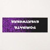 Lila Glitzer in Black Dominate Überall | Yogamatte (Vorderseite (Horizontal))