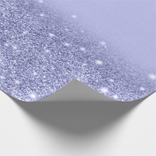 lila Glitzer in lila Farbe Geschenkpapier (Ecke)