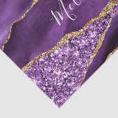 Lila Glitzer Individuelle Name Seidenpapier (Ausschnitt)