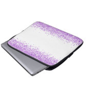 Lila Glitzer iPad Air Cover (Vorne Knopf)