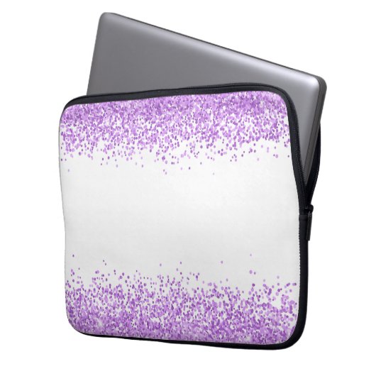 Lila Glitzer iPad Air Cover (Vorderseite Links)