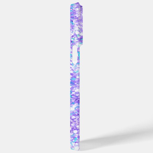 Lila Glitzer Iridescent Glam Girly Signature Case-Mate iPhone Hülle (Rückseite / Rechts)