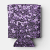 Lila Glitzer kann kühler werden Dosenkühler (Rückseite)