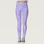 Lila Glitzer Leggings (Vorderseite)