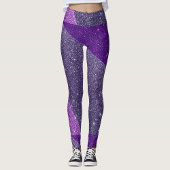 Lila Glitzer Leggings