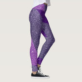 Lila Glitzer Leggings
