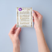 *Lila Glitzer Lip Instruktionen 2 Flyer (Gruppe)