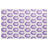 Lila Glitzer-Lippen #2 Stoff (Fat Quarter (45,7 x 55,9 cm))