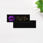 Lila Glitzer Lippen - Danke (Schreibtisch)