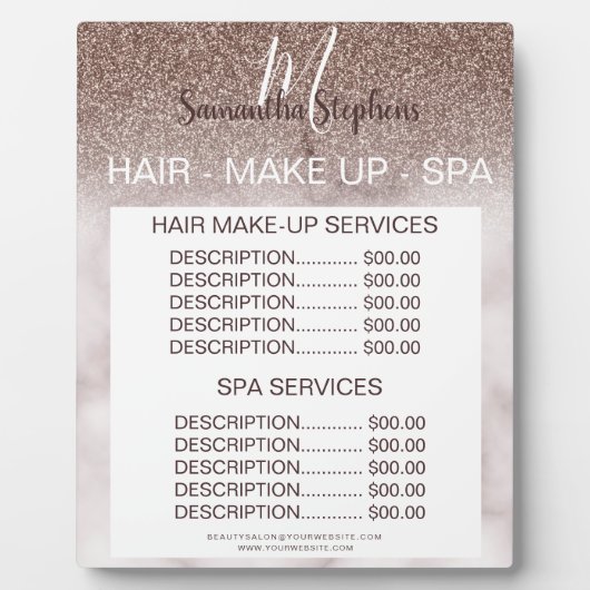 Lila Glitzer Marble Hair WELLNESS-CENTER Salon Pri Fotoplatte (Vorderseite)