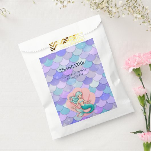 Lila Glitzer Meerjungfrau unter der Meerwasserdusc Geschenktütchen (Versiegelt)