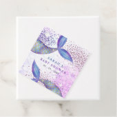 Lila Glitzer Mermaid Kinderdusche Geschenkanhänger (Beispiel)