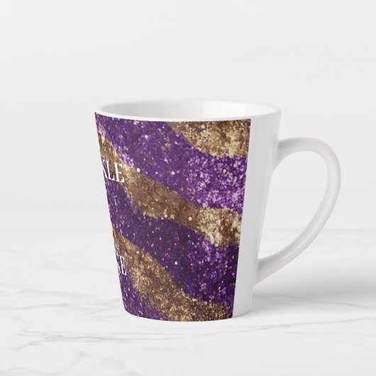 Lila Glitzer Milchtasse (Rechts)