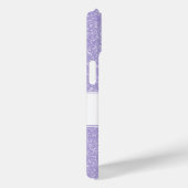 Lila Glitzer Monogram Samsung Galaxy Fall Case-Mate iPhone Hülle (Rückseite / Rechts)