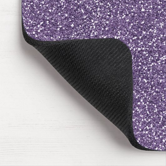 Lila Glitzer Mousepad (Ecke)