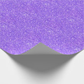 Lila Glitzer-Muster Geschenkpapier (Ecke)
