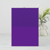 Lila Glitzer Obere vertikale Einladung - individue (Stehend Vorderseite)