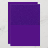 Lila Glitzer Obere vertikale Einladung - individue (Vorne/Hinten)