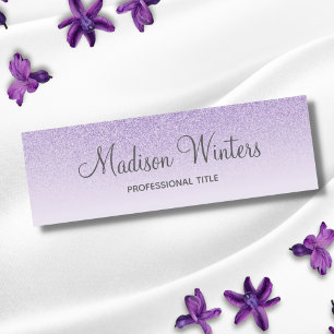 Lila Glitzer Ombre Mitarbeiter Name Tag Abzeichen Namensschild