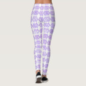 Lila Glitzer Overlap Diamond Pattern Leggings (Rückseite)