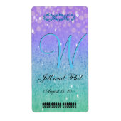 Lila Glitzer Patio Lantern Confetti Glam Blue (Vorne)