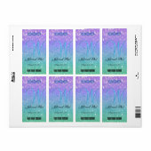 Lila Glitzer Patio Lantern Confetti Glam Blue (Vorne)