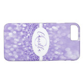 Lila Glitzer personalisieren Case-Mate-iPhone Case-Mate iPhone Hülle (Rückseite (Horizontal))