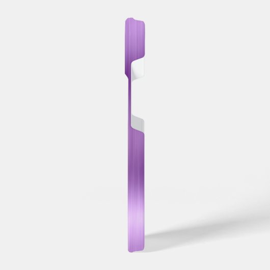 Lila Glitzer Personalisiert iPhone Hülle (Linke Seite)