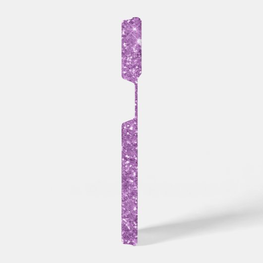 Lila Glitzer Personalisiert iPhone Hülle (Rechte Seite)