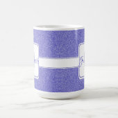 Lila Glitzer Personalisiert Kaffee Tasse (Mittel)