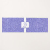 Lila Glitzer Personalisiert Yoga Mat Yogamatte (Vorderseite (Horizontal))