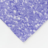 Lila Glitzer Personalisierte Keilblanke Fleecedecke (Ecke)