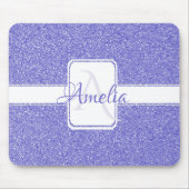 Lila Glitzer Personalisierte Maus-Pad Mousepad (Vorne)