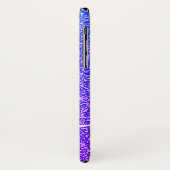 Lila Glitzer Personalisierter Name Skript Case-Mate iPhone Hülle (Hinten/Links)