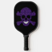 Lila Glitzer Pickleball Schläger (Vorderseite)