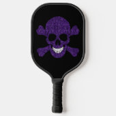 Lila Glitzer Pickleball Schläger (Rückseite)