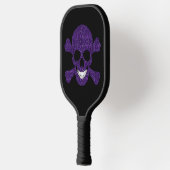 Lila Glitzer Pickleball Schläger (Links)