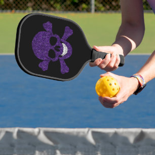 Lila Glitzer Pickleball Schläger