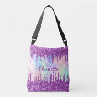 Lila Glitzer Rosa Hologramm