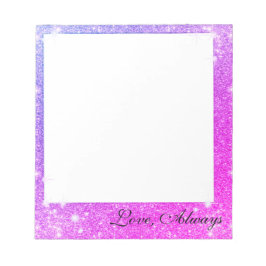 Lila Glitzer , rosa Imitat Textur Notizblock