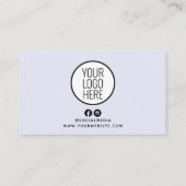 Lila Glitzer Salon Wellness-Center Erinnerung Visitenkarte (Rückseite)