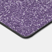 Lila Glitzer Schreibtischunterlage (Ecke)