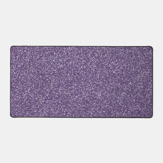 Lila Glitzer Schreibtischunterlage (Vorderseite)