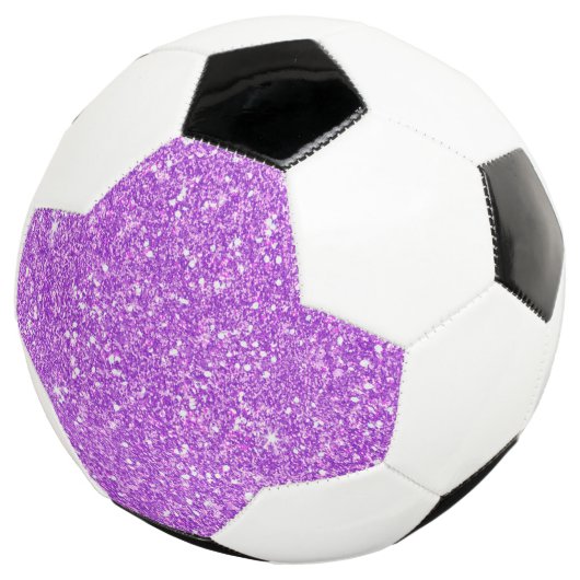 Lila Glitzer Shine Shiny Luxury Diamond Fußball (Dreiviertel)