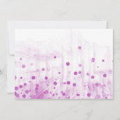 Lila Glitzer sind Sie meine Brautjungfer Einladung (Rückseite)