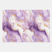 Lila Glitzer Sparkle Giro del Malcantone Geschenkpapier Set (Vorderseite 3)